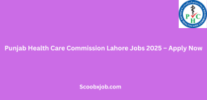 Punjab Health Care Commission Lahore Jobs 2025 – Apply Now